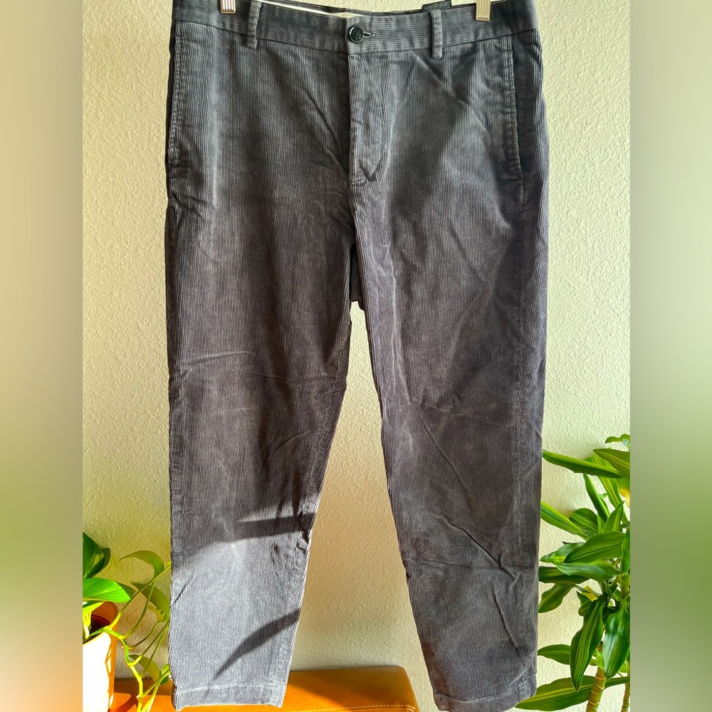 H&M GRAY CORDUROY PANTS